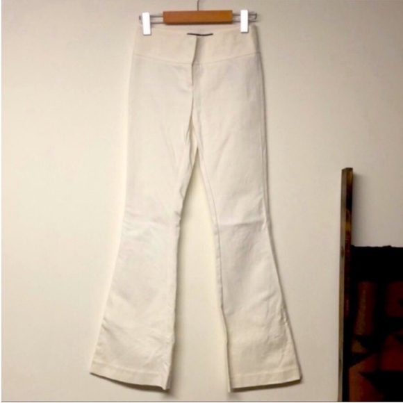 Guess By Marciano Fit N Flare Wide Leg White Pants - Picture 2 of 9